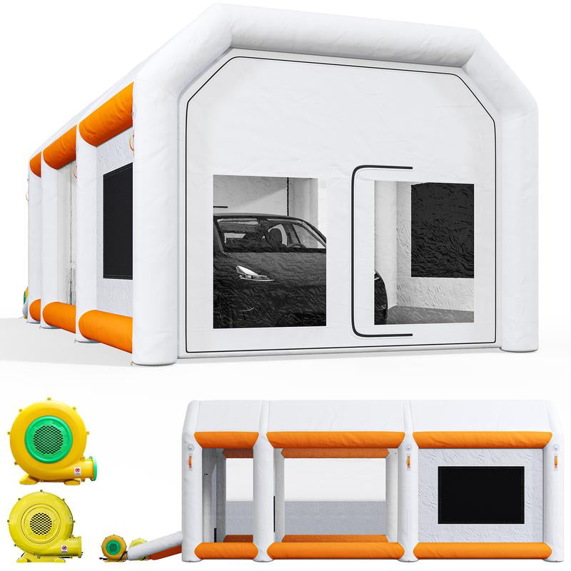 YITAHOME Inflatable Spray Booth Car Paint Tent Filter 6 Sizes with Filters & Blowers