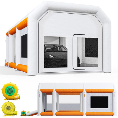 YITAHOME Inflatable Spray Booth Car Paint Tent Filter 6 Sizes with Filters & Blowers